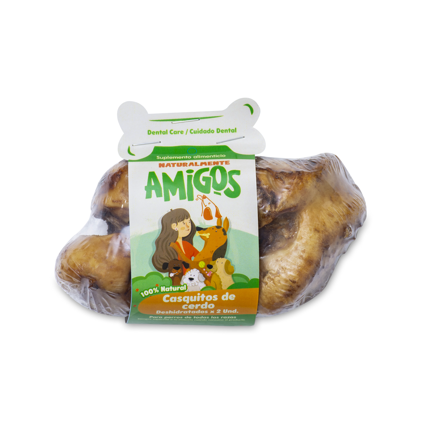 Casquitos de Cerdo Deshidratados para Perros | Snacks Naturales