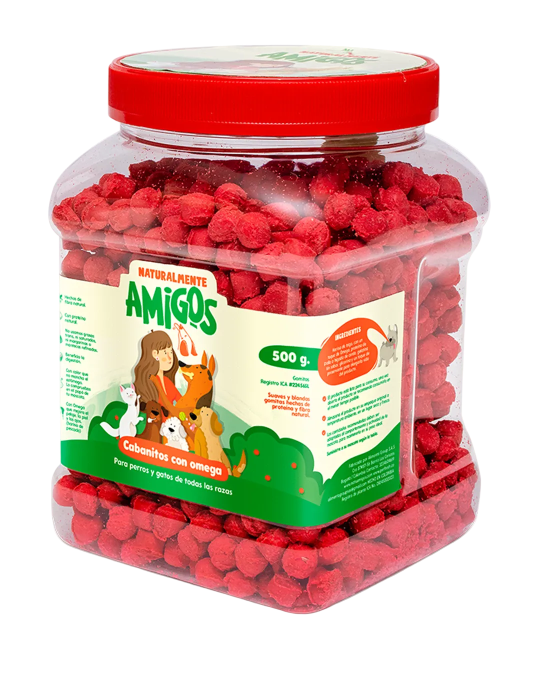 Cabanitos con Omega 3 y Proteína para Perros | Snack Natural para un Pelaje Brillante