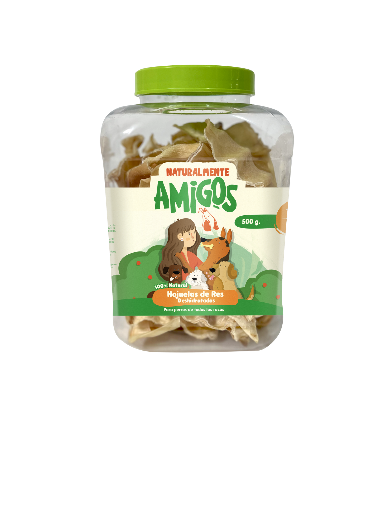 Hojuelas de Res Deshidratadas para Perros | Snack Crujiente, Natural y Alto en Proteína