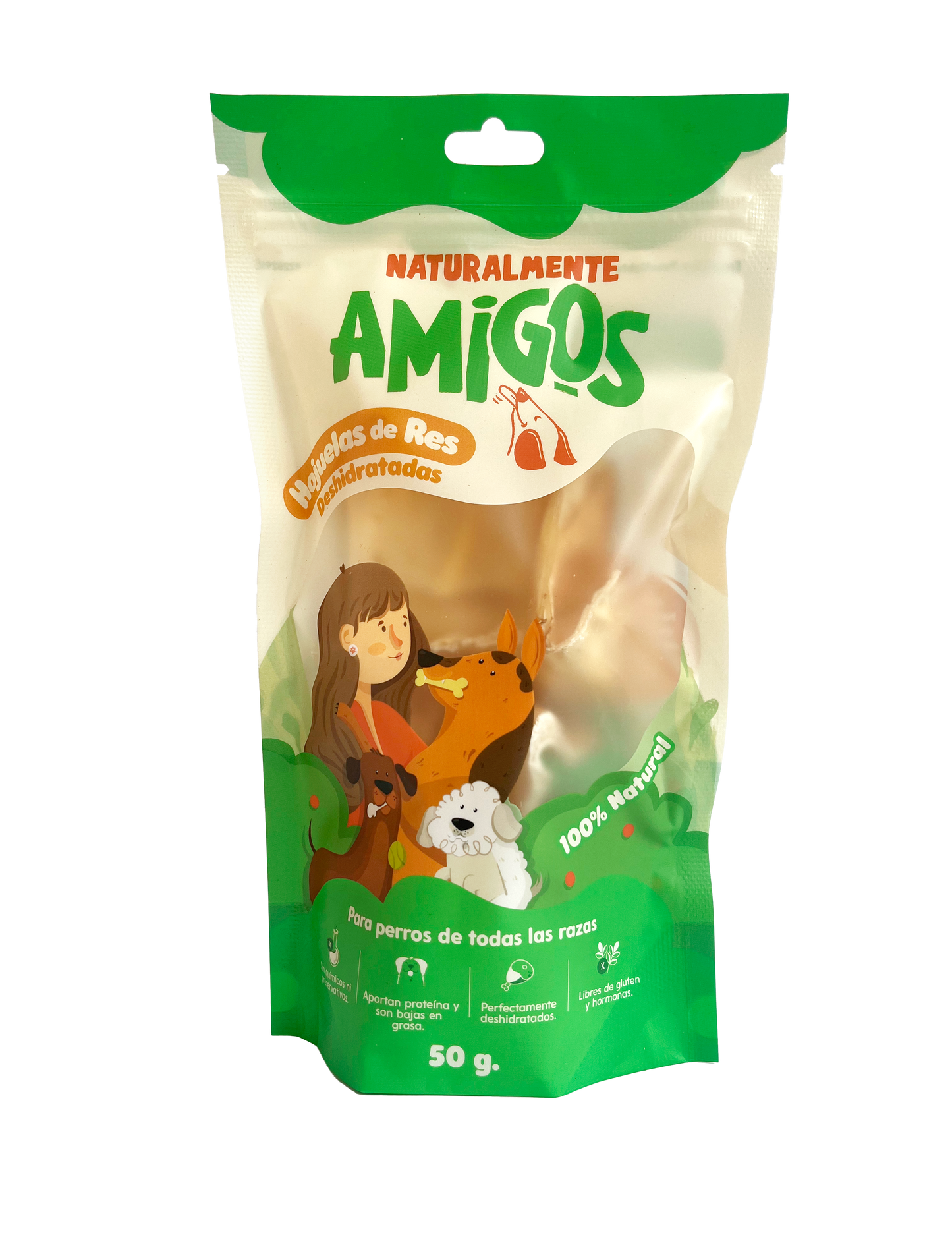 Hojuelas de Res Deshidratadas para Perros | Snack Crujiente, Natural y Alto en Proteína