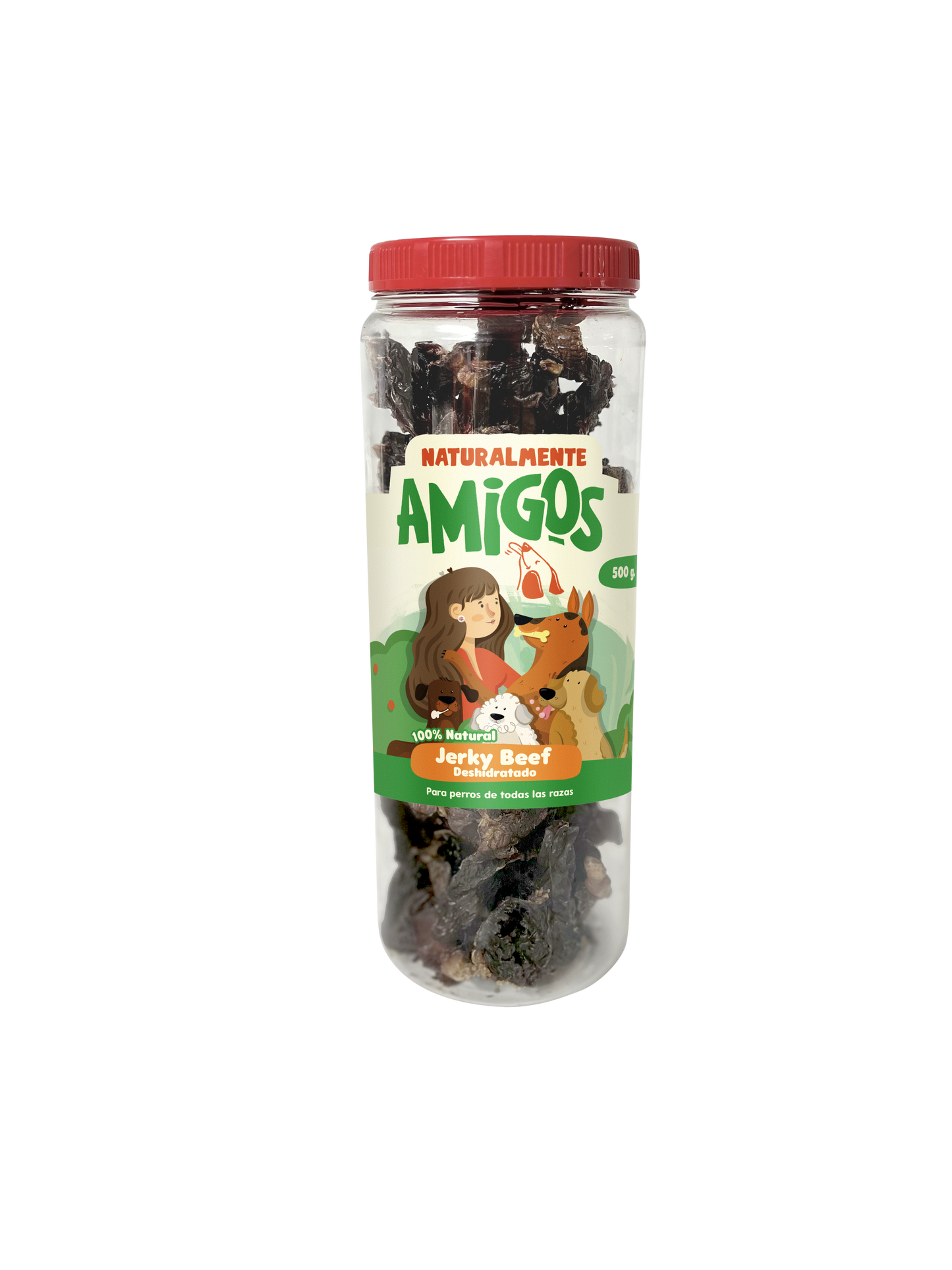 Jerky de Cerdo Natural Deshidratado para Perros | Snack Premium Alto en Proteína