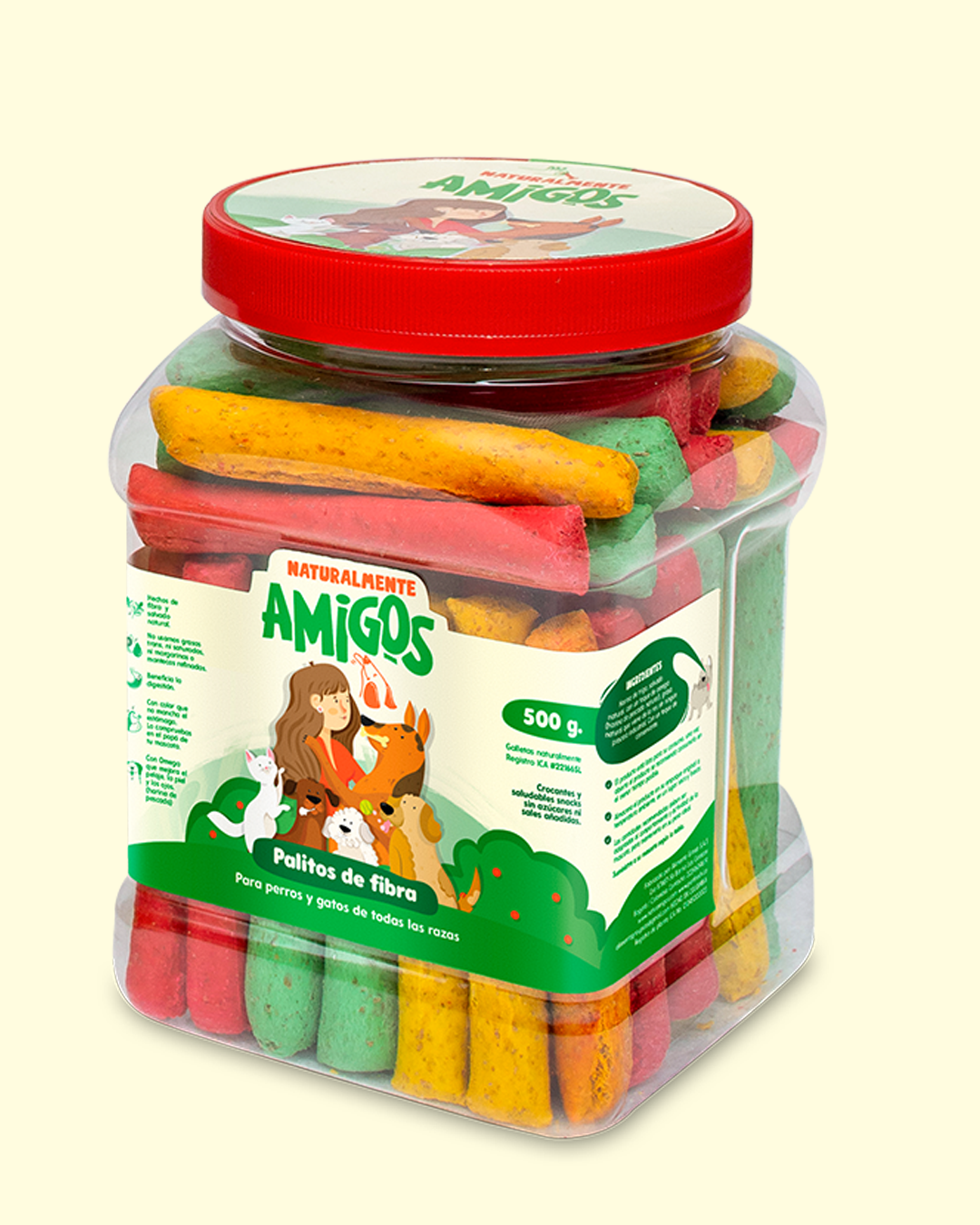 Palitos Naturales de Fibra y Salvado para Perros
