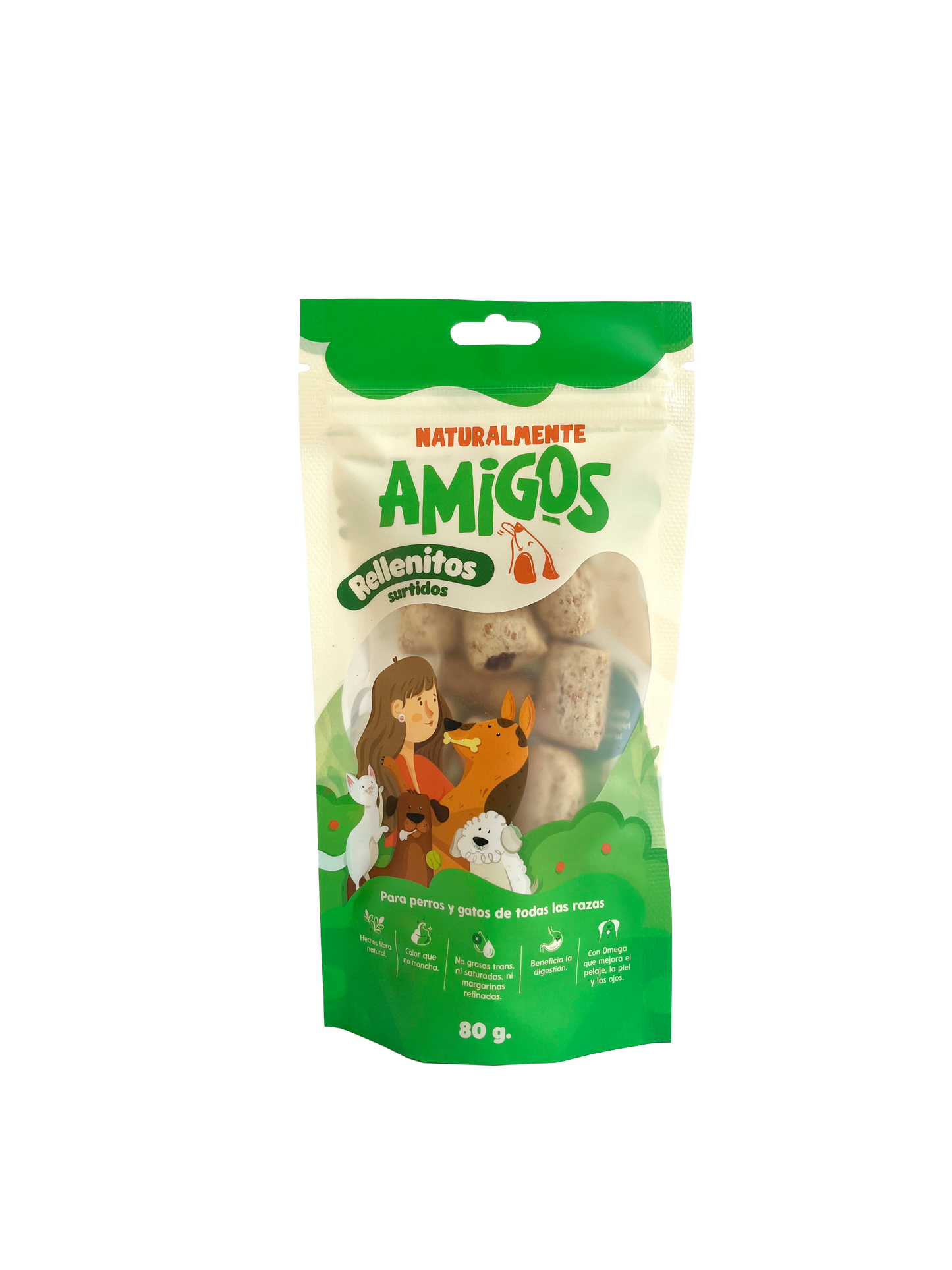Rellenitos Naturales para Perros | Snack Surtido con Proteína y Fibra + Omega 3