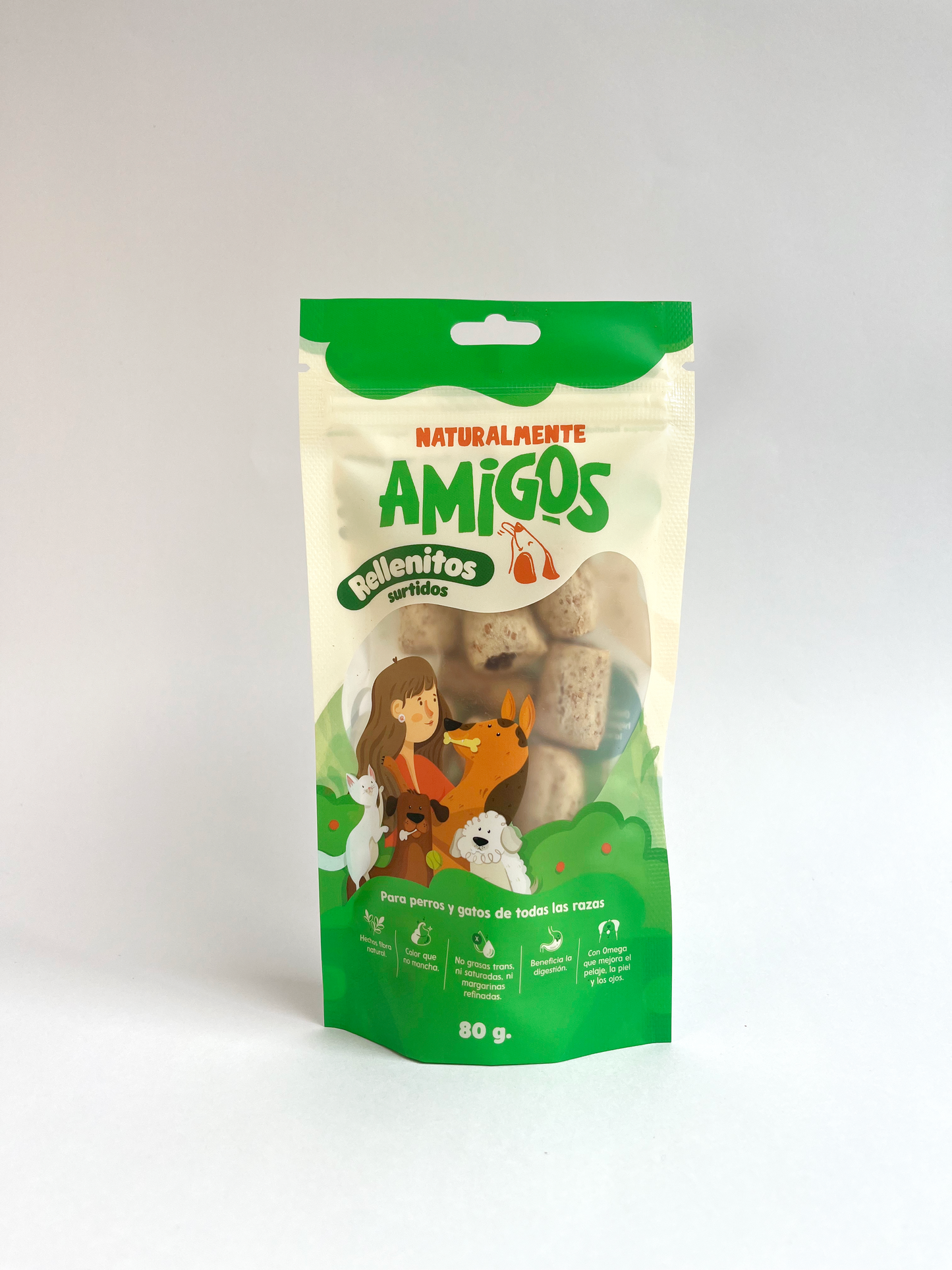Rellenitos Naturales para Perros | Snack Surtido con Proteína y Fibra + Omega 3