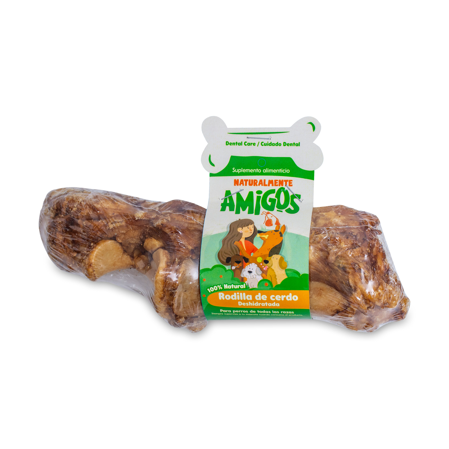 Hueso de Rodilla de Cerdo Deshidratado para Perros | Snack Natural, Duro y Rico en Sabor