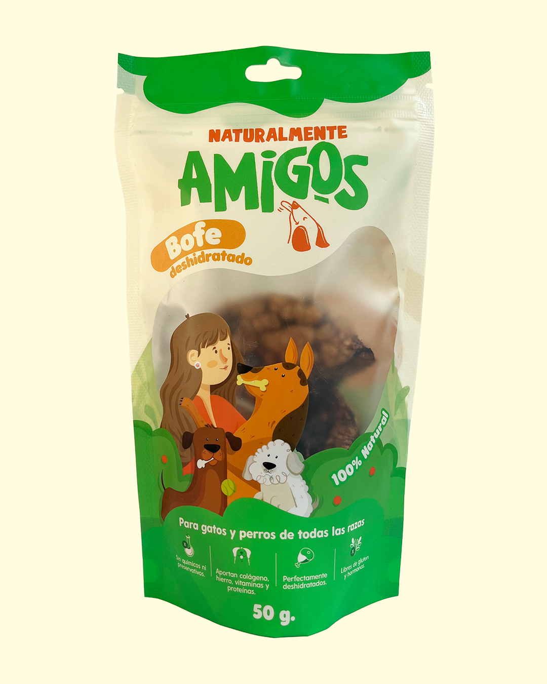 Bofe Deshidratado (Pulmón de Cerdo) para Perros | Snack de Proteína y Colágeno