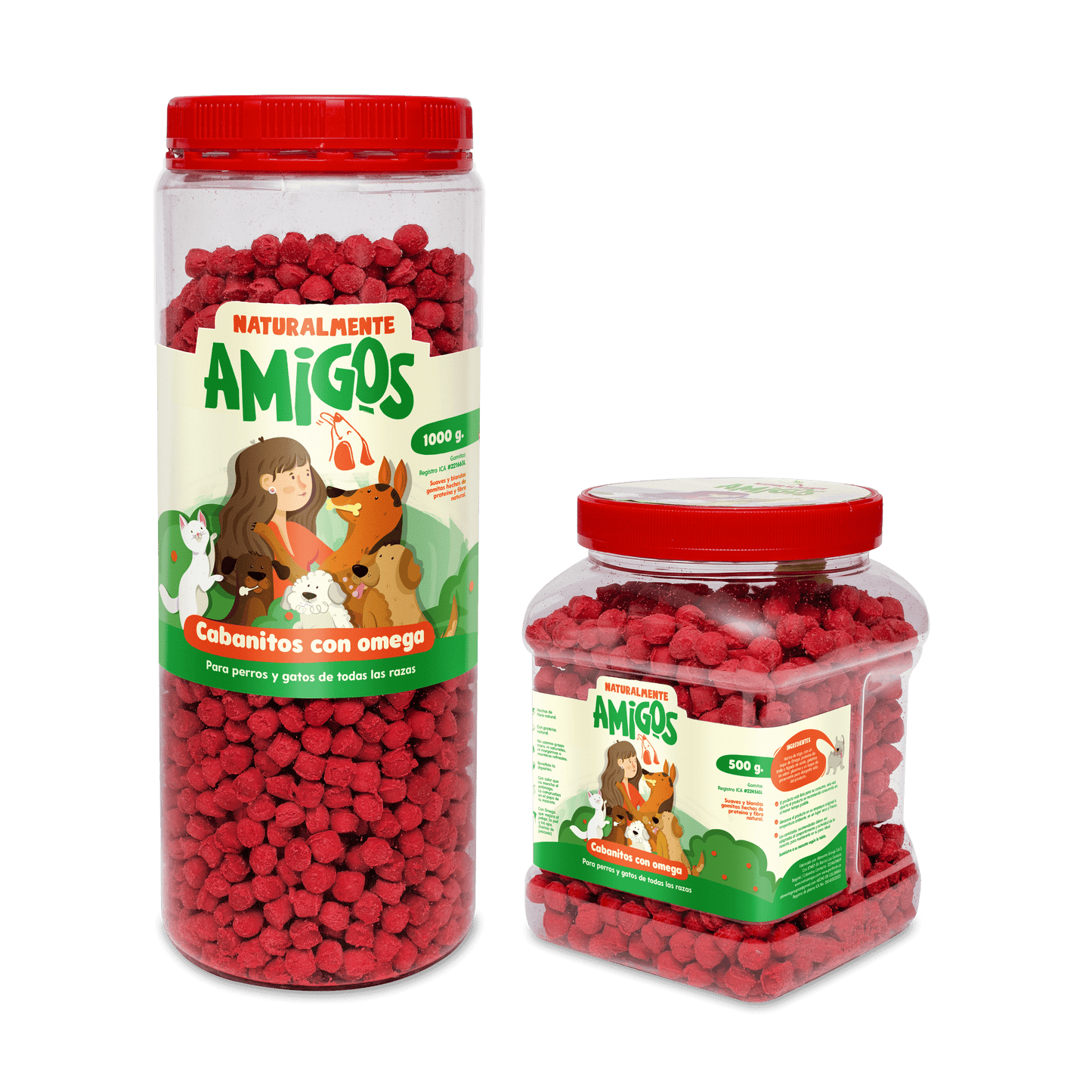 Cabanitos con Omega 3 y Proteína para Perros | Snack Natural para un Pelaje Brillante