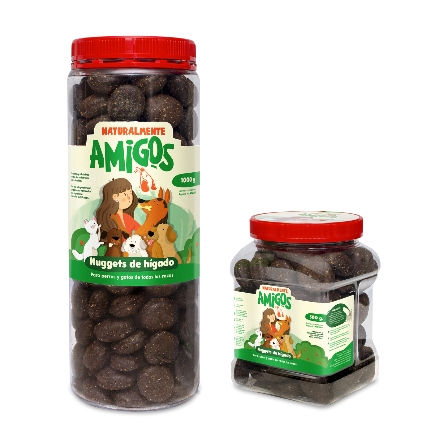 Nuggets Naturales de Hígado y Fibra para Perros | Con Omega 3