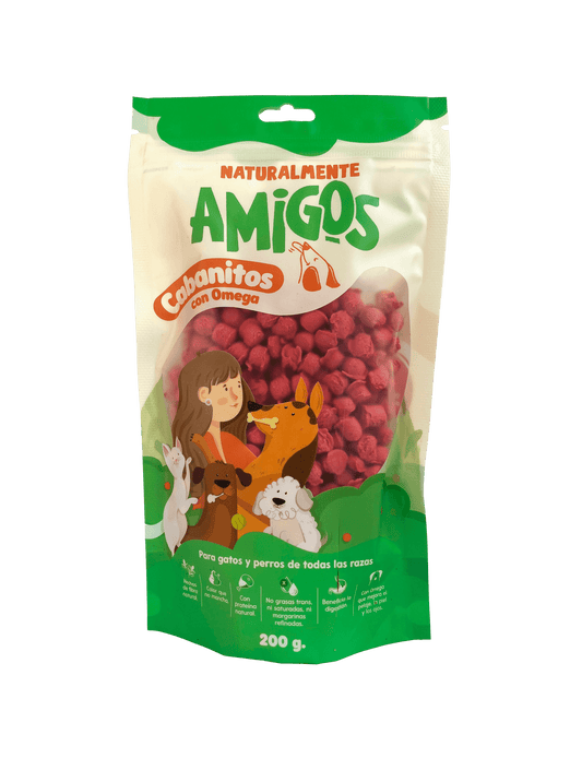 Cabanitos con Omega 3 y Proteína para Perros | Snack Natural para un Pelaje Brillante