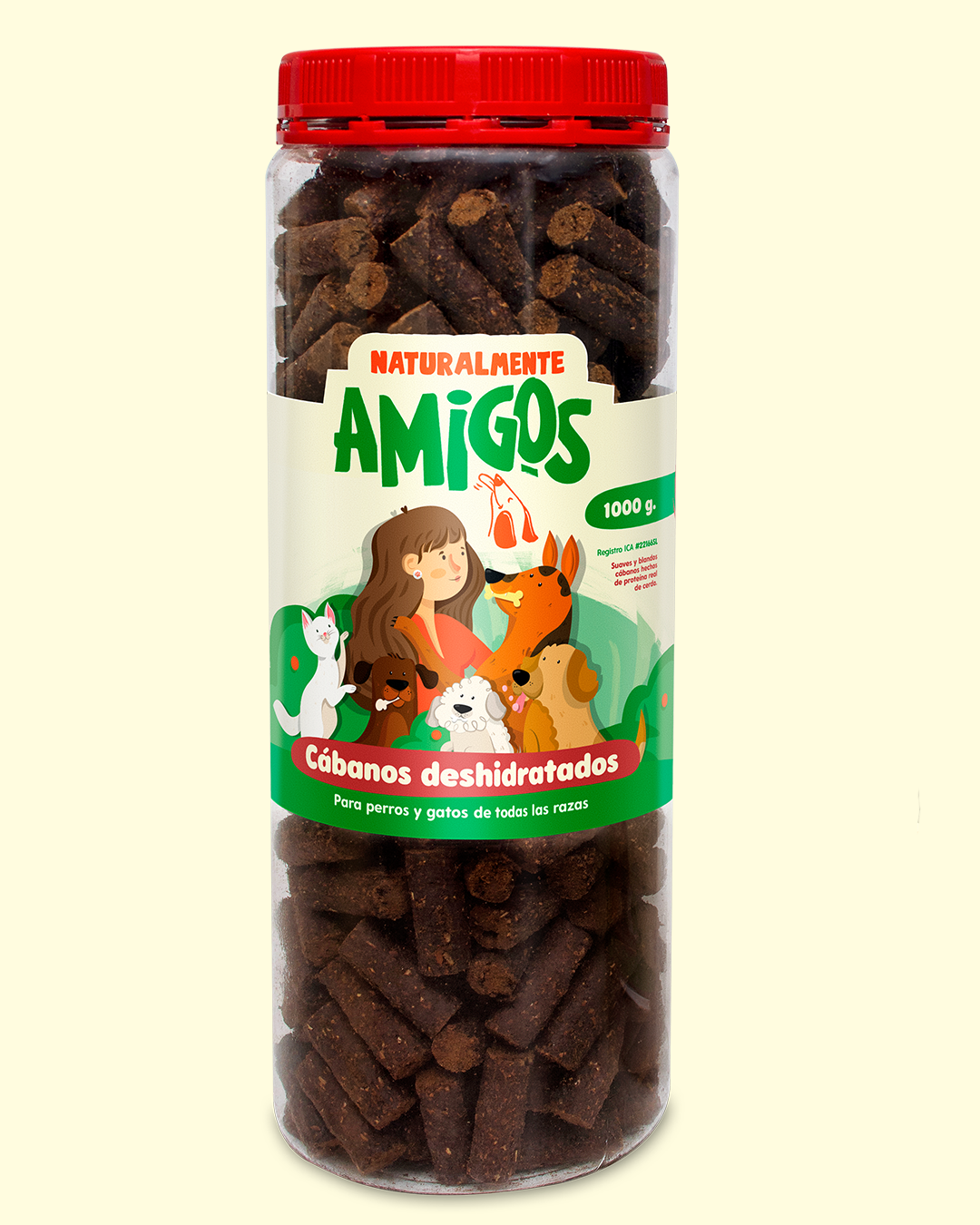 Cabanos Deshidratados de Cerdo para Perros | Snack Natural con Proteína de Alta Calidad