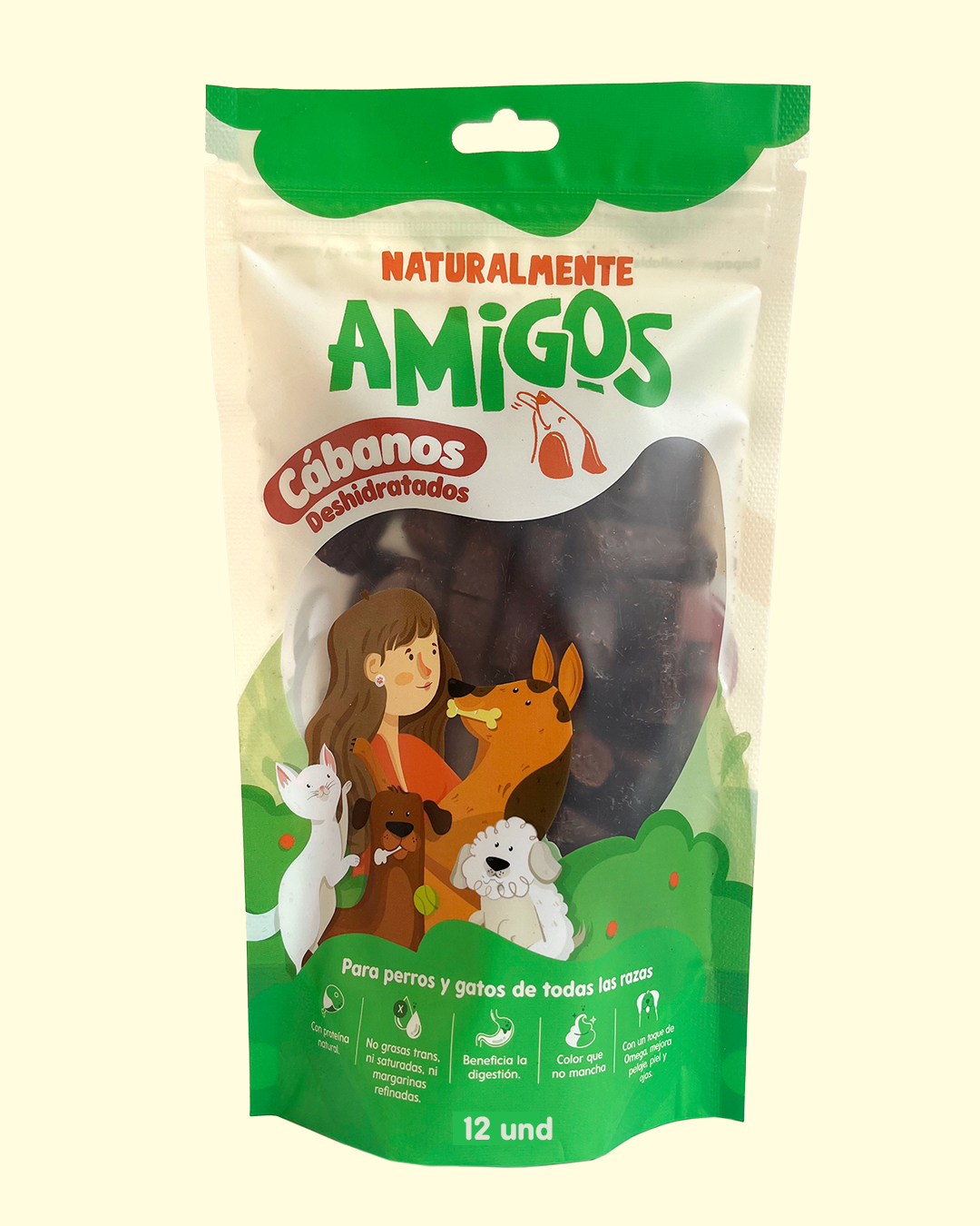 Cabanos Deshidratados de Cerdo para Perros | Snack Natural con Proteína de Alta Calidad