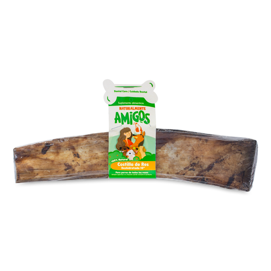 Hueso costilla de res natural y deshidratada grade 10"