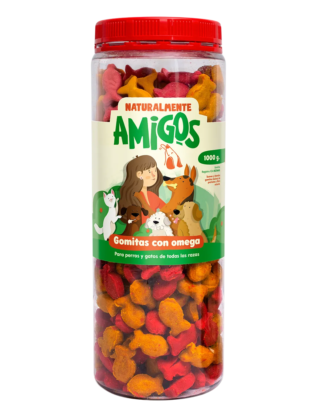 Gomitas Naturales para Perros y Gatos con Omega 3 y Proteína | Snack  Saludable y Delicioso