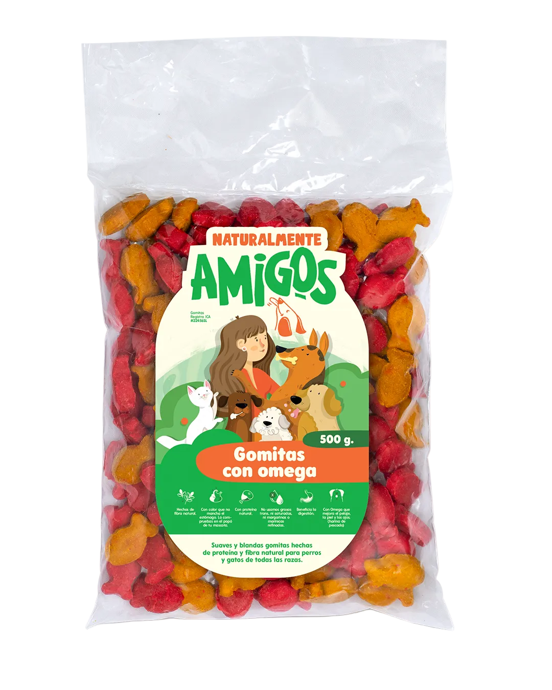 Gomitas Naturales para Perros y Gatos con Omega 3 y Proteína | Snack  Saludable y Delicioso