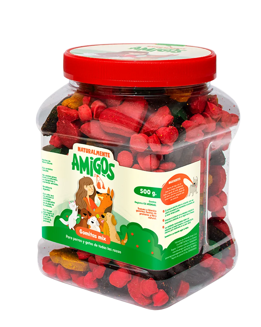 Gomitas Naturales para Perros y Gatos | Mix de Proteína y Fibra con Textura Suave