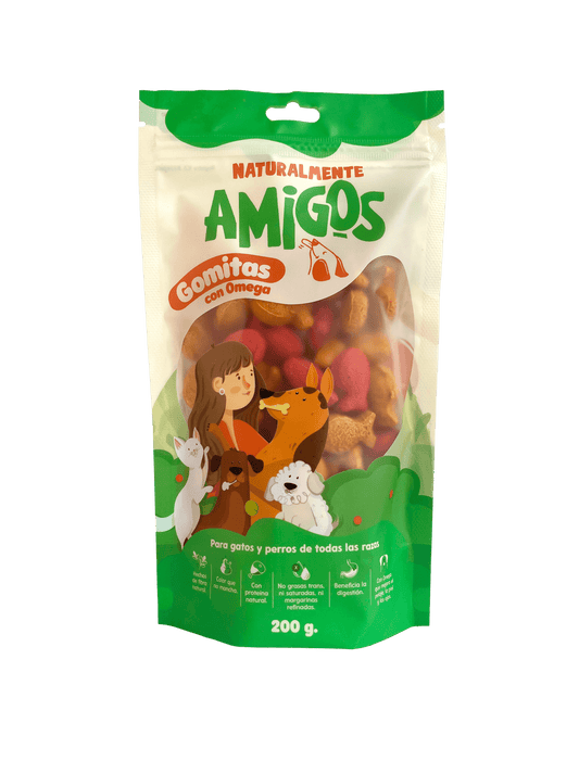 Gomitas Naturales para Perros y Gatos con Omega 3 y Proteína | Snack  Saludable y Delicioso