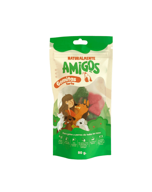 Gomita en Forma de Torta para Perros | Snack Natural con Fibra y Proteína