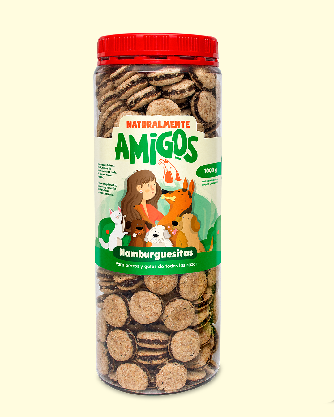 Hamburguestias Naturales para Perros | Snack con Proteína, Fibra y Omega 3