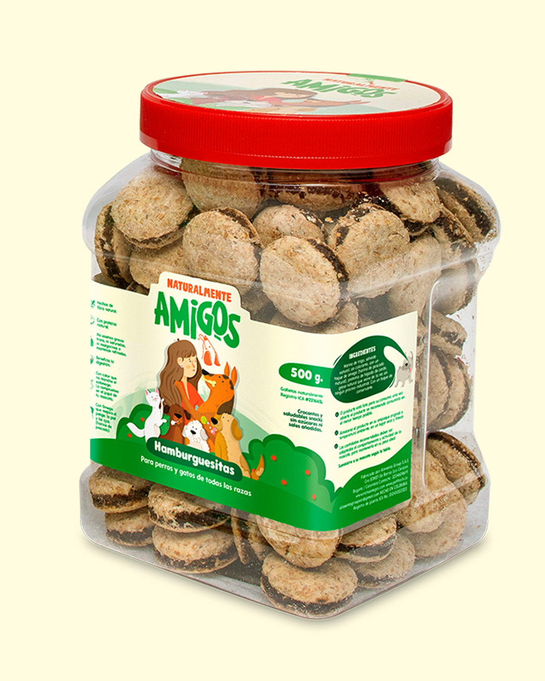 Hamburguestias Naturales para Perros | Snack con Proteína, Fibra y Omega 3