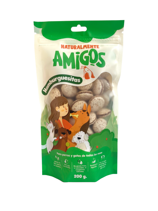 Hamburguestias Naturales para Perros | Snack con Proteína, Fibra y Omega 3
