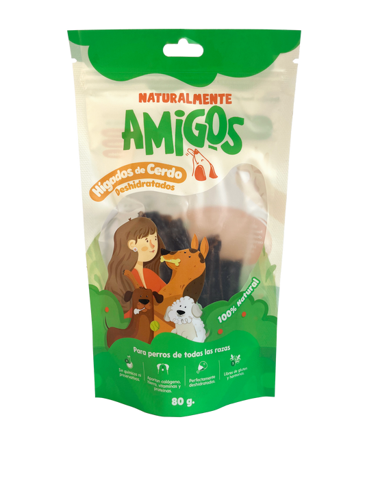 Hígado de Cerdo Deshidratado para Perros | Snack Natural Rico en Hierro, Proteína y Vitaminas