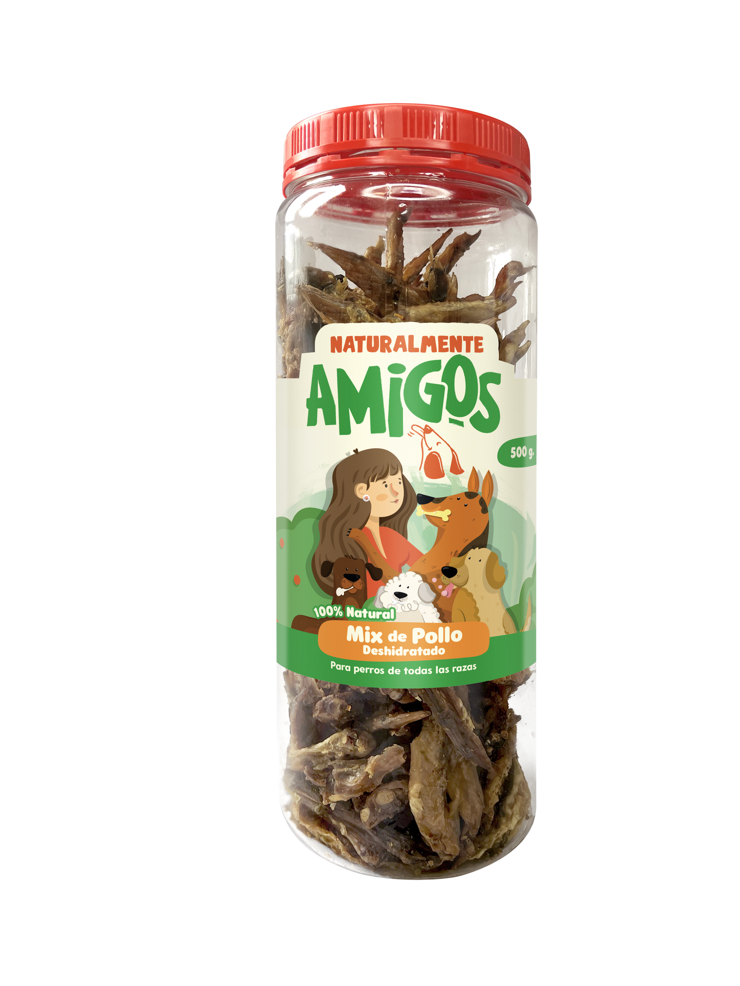 Mix de Pollo Deshidratado para Perros | Patas y Alitas Naturales con Colágeno y Proteína