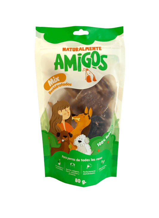 Mecato Mixto Natural para Perros | Snacks Deshidratados con Colágeno y Proteína