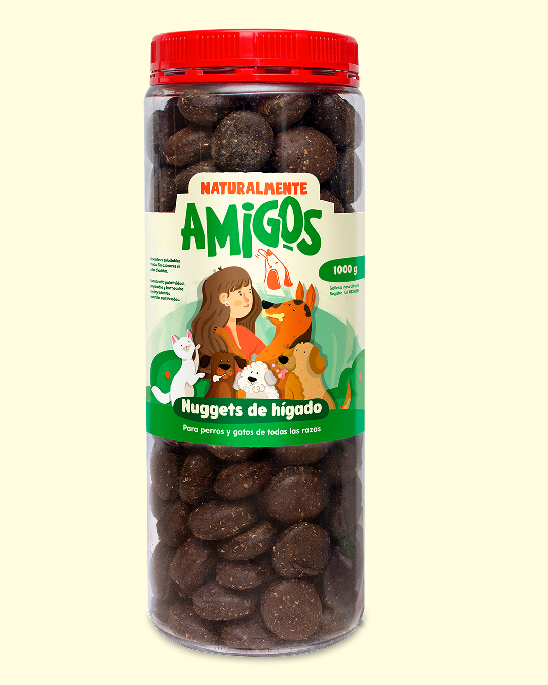 Nuggets Naturales de Hígado y Fibra para Perros | Con Omega 3