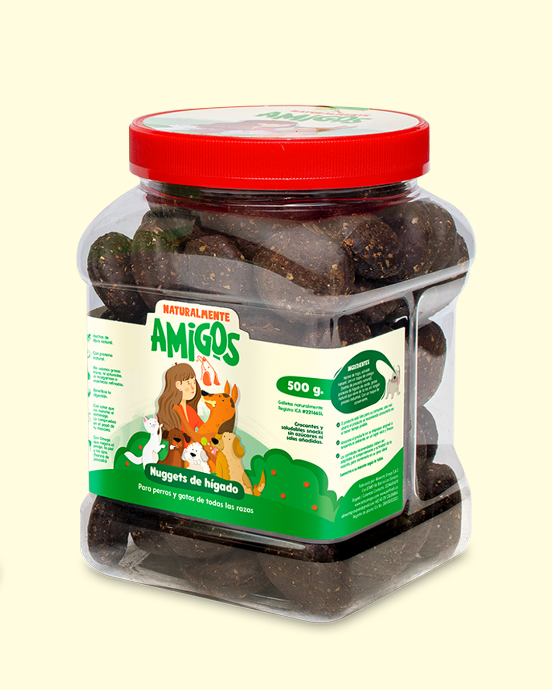 Nuggets Naturales de Hígado y Fibra para Perros | Con Omega 3