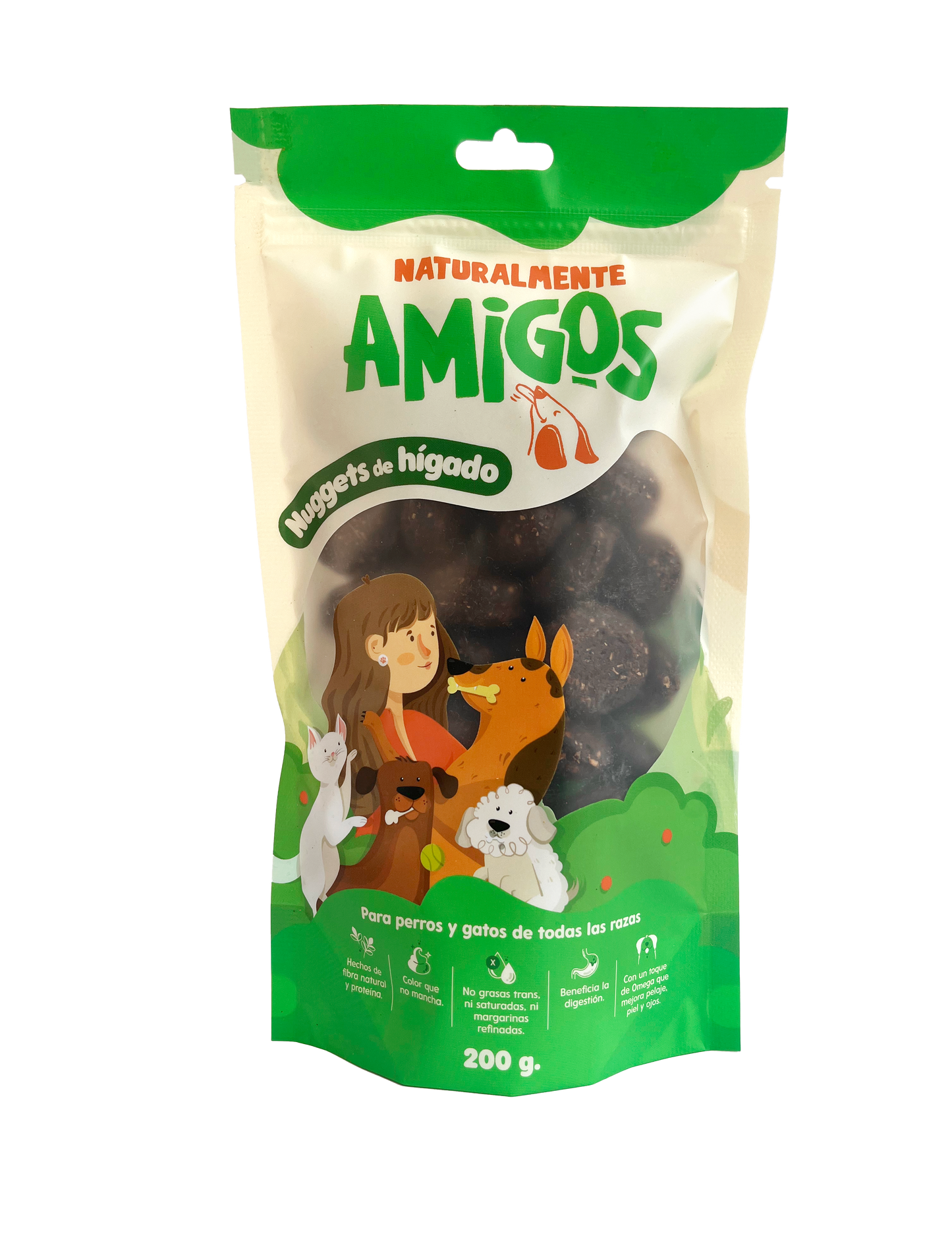 Nuggets Naturales de Hígado y Fibra para Perros | Con Omega 3