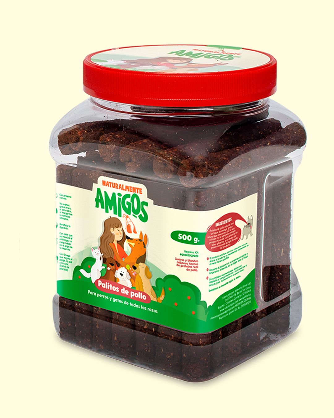 Palitos de pollo proteína natural para Perros