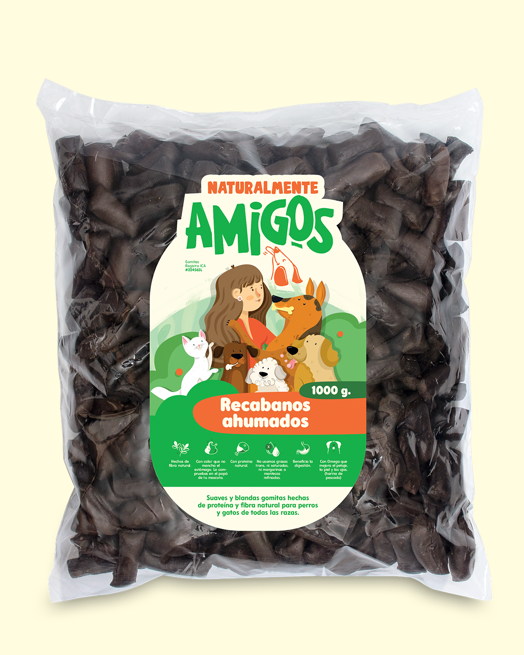 Recabanos Ahumados y Blandos para Perros | Snack Natural con Proteína y Fibra