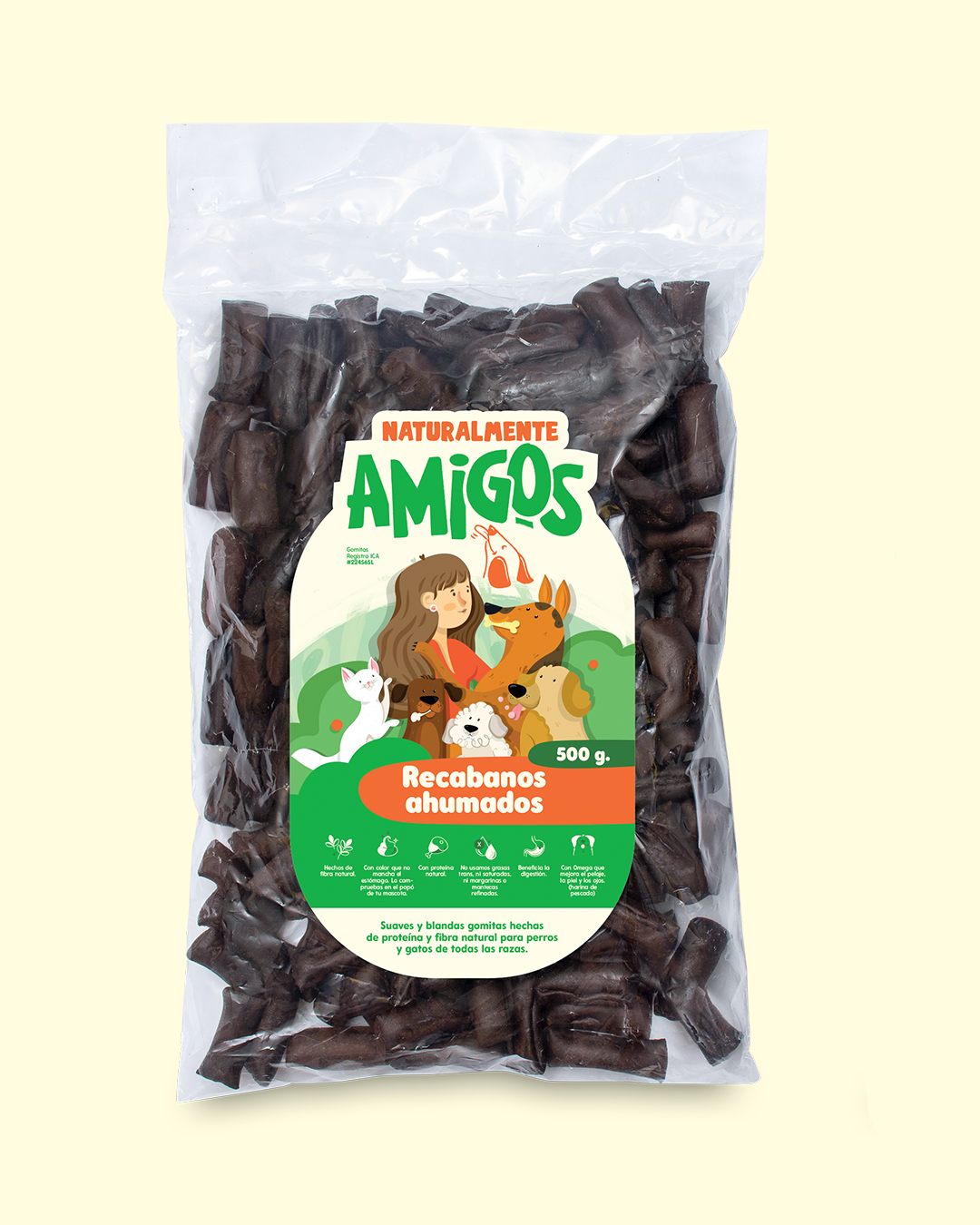 Recabanos Ahumados y Blandos para Perros | Snack Natural con Proteína y Fibra