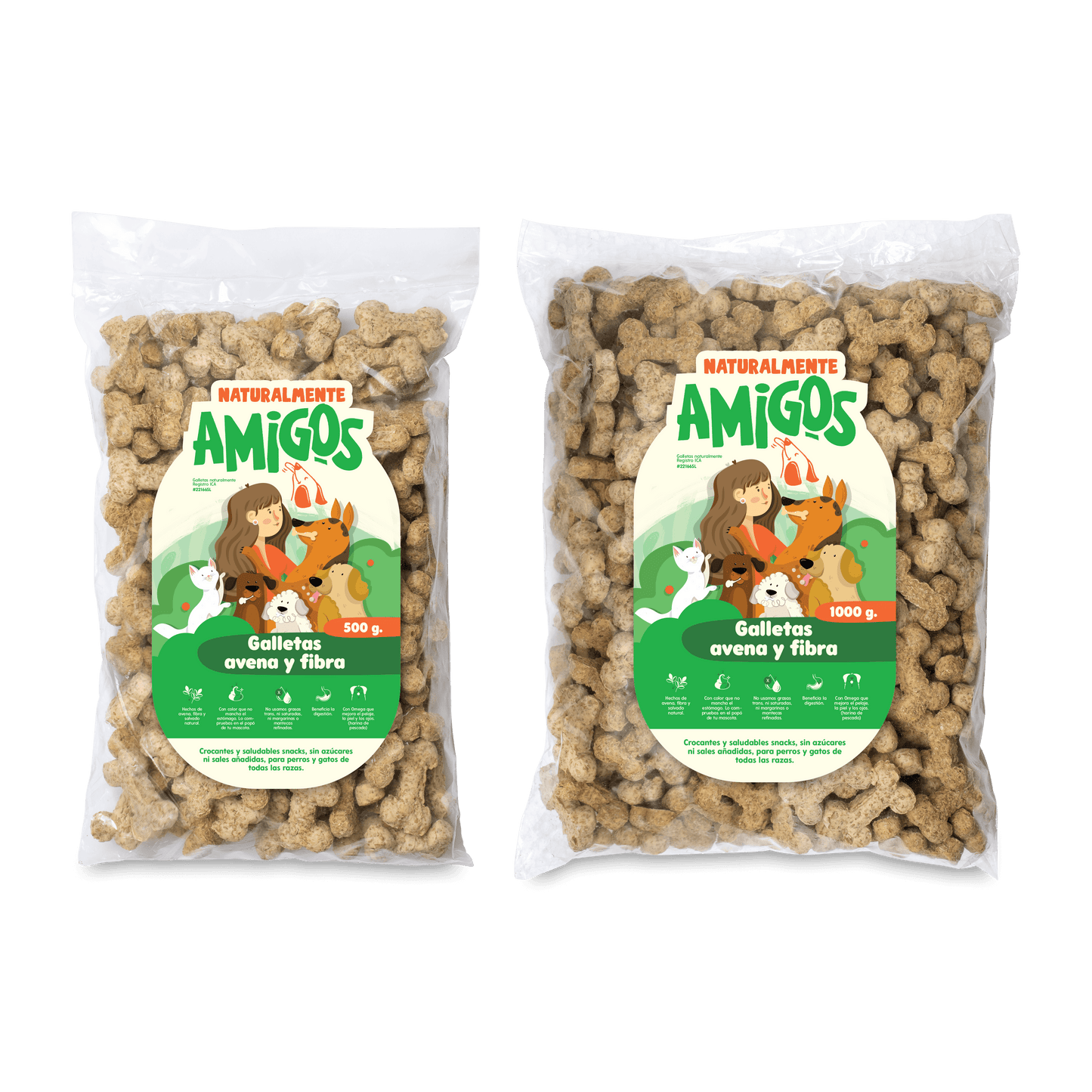 Galletas Naturales de Fibra y Salvado para Perros | Snacks Saludables que No Manchan