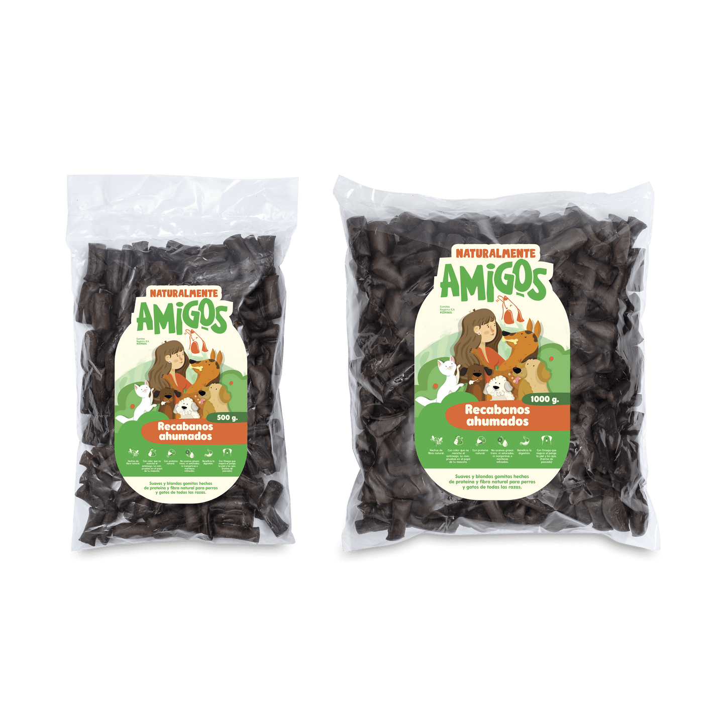 Recabanos Ahumados y Blandos para Perros | Snack Natural con Proteína y Fibra