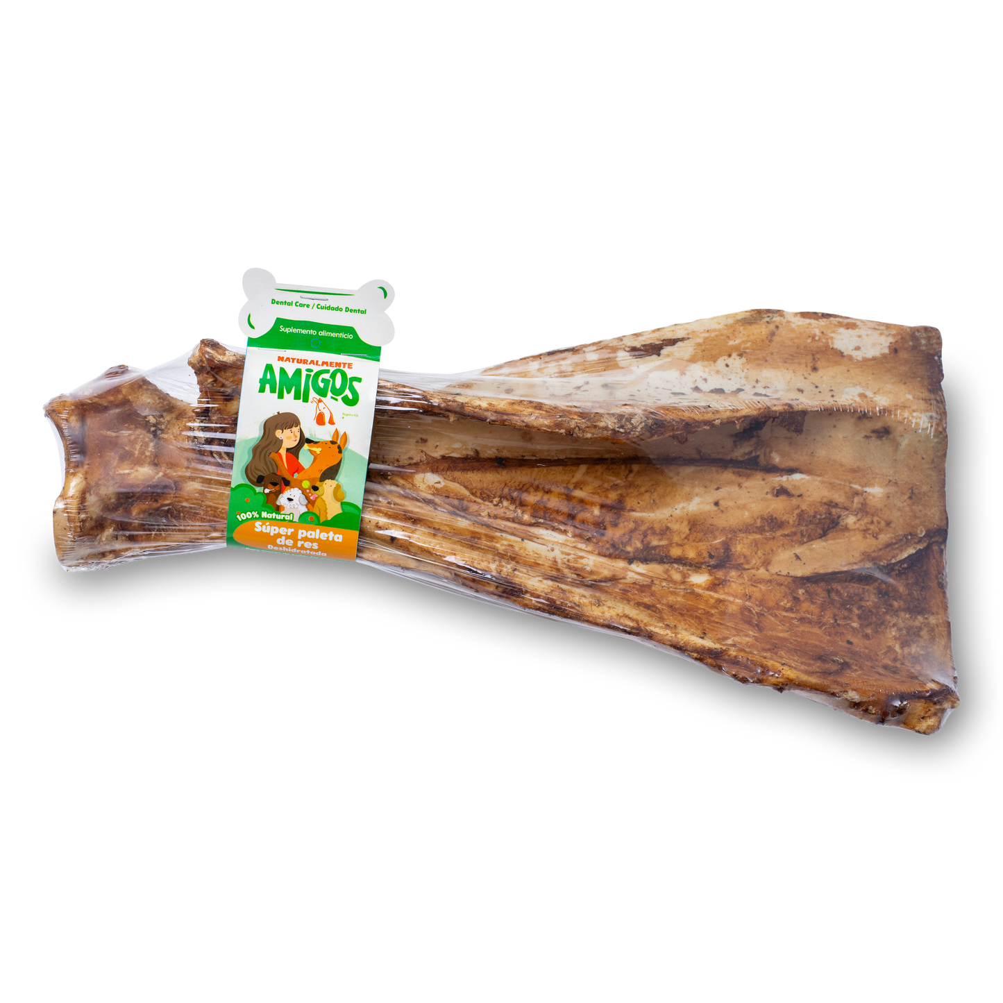 Súper Paleta de Res Deshidratada para Perros Grandes | Hueso Natural, Ultra Resistente y Limpieza Dental