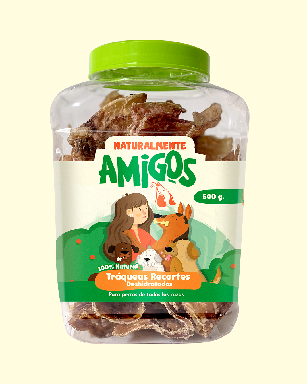 Tráqueas de Res Deshidratadas en Recortes | Snack Natural con Colágeno para Perros
